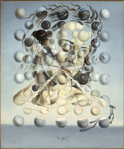 Galatea de las esferas (1952), unas de las obras más representativas de la época místico-nuclear de Salvador Dalí.