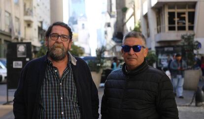 Fermín Rodríguez y Manuel Ruiz, querellantes en la investigación argentina por los crímenes del franquismo.