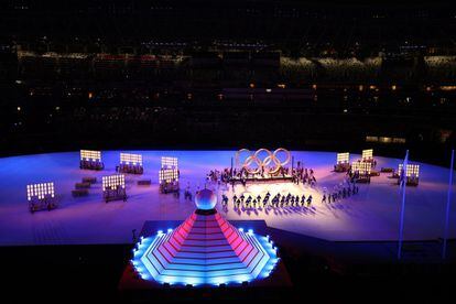 Ceremonia de inauguración de los Juegos Olímpicos de Tokio 2020.