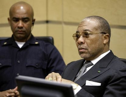El expresidente de Liberia, Charles Taylor, en 2008 durante el juicio en La Haya acusado de crímenes de guerra y contra la humanidad cometidos en Sierra Leona.