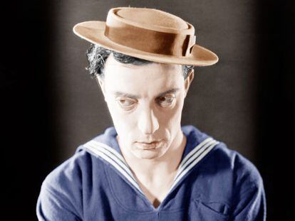 Buster Keaton, en &#039;El navegante&#039; (1924).