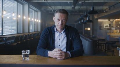 Alexéi Navalny, en un momento del documental 'Navalny'.