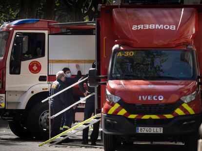 Los Bomberos de Barcelona en una imagen de archivo.