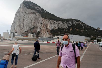 Pista del aeropuerto de Gibraltar, el 24 de junio.
