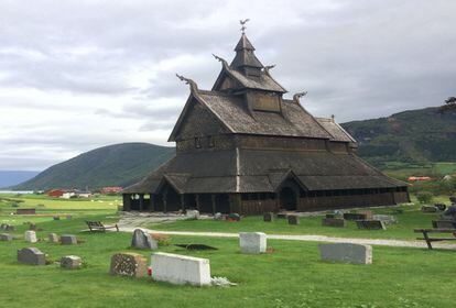 Iglesia de madera de Hopperstad en Vik.