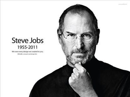Página de Apple el 5 de octubre de 2011.