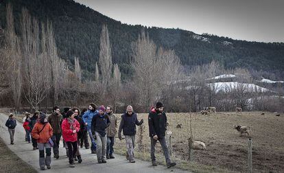 Alumnos del curso de pastores de Montenartró (Pallars Sobirà).