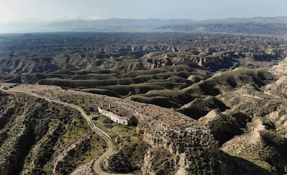 Vista aérea del Geoparque de Granada.