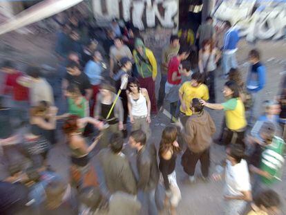 Ambiente de una 'rave', en una imagen de archivo.