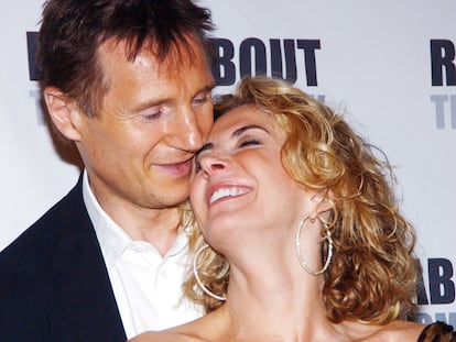 Natasha Richardson y Liam Neeson durante el estreno de 'Un tranvía llamado deseo' en Broadway, Nueva York, en 2005.