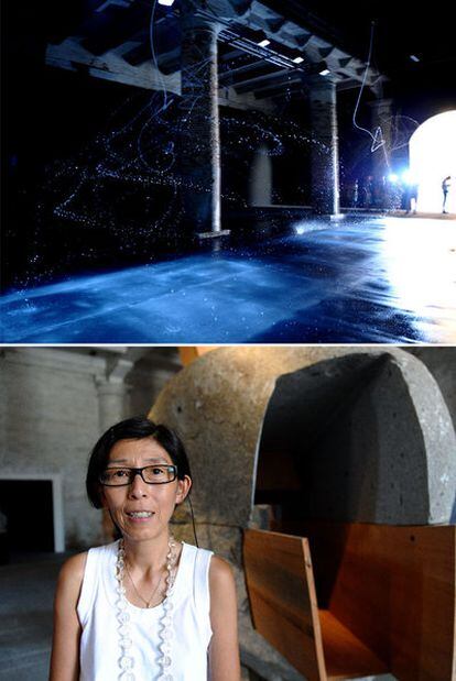 Las fuentes iluminadas de Olafur Eliasson, y la arquitecta japonesa Kazuyo Sejima.