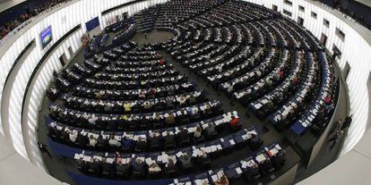 Vista general del Parlamento Europeo hoy, durante el pleno, en Estrasburgo. 