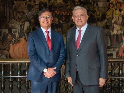 Reunión entre el presidente de Colombia, Gustavo Petro y el presidente de México, Manuel López Obrador.