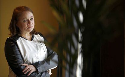 La escritora cubana Zoé Valdés, el pasado lunes en Madrid.