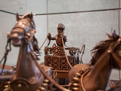 Obra del Museo de chocolate de Barcelona, situado en el antiguo convento de Sant Agustí en una imagen de archivo.