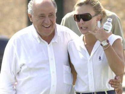 Amancio Ortega, dueño de Inditex, junto a su hija Marta.