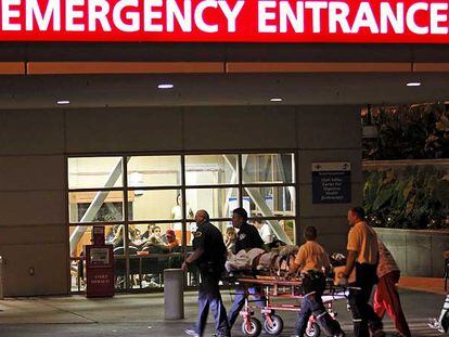 Entrada de un centro médico en Estados Unidos.