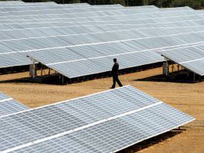 Huerto solar en la provincia de Ja&eacute;n.