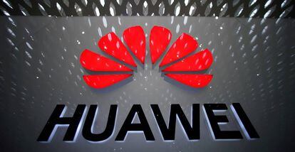 Logotipo de la empresa tecnol&oacute;gica china Huawei.
