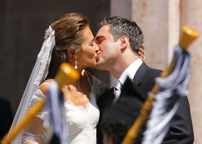 La pareja se casó en Santuario de la Virgen de Covadonga en julio de 2006.