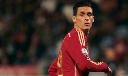 Callejón, en el partido contra Bielorrusia.