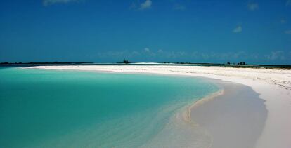 Playa Sirena, en Cayo Largo, considerada una de las más bellas del mundo.