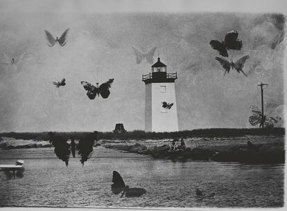 'Light House with Butterflies', Maine, 1966.