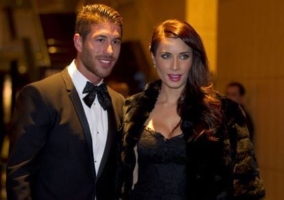 Sergio Ramos y Pilar Rubio en la sede de la FIFA, en Z&uacute;rich.