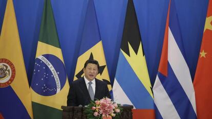 El presidente chino, Xi Jinping, participa en la primera reunión del ofro China-países latinoamericanos y caribeños (Celac), celebrada en enero de 2015 en Pekín.