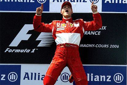 Schumacher su triunfo en el Gran Premio de Francia, La logia deportiva.