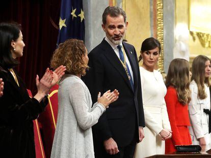 La solemne apertura de la XIV legislatura en el Congreso de los Diputados, en imágenes