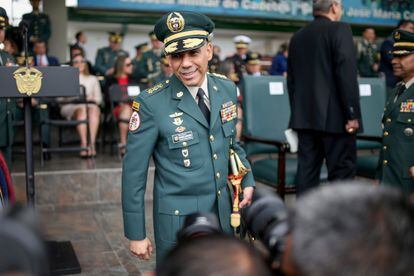 El excomandante del ejército Colombiano, Eduardo Enrique Zapateiro, que renunció a raíz del triunfo electoral de Gustavo Petro, en una fotografía de 2019.