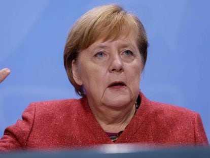 La canciller Angela Merkel, en Berlín.