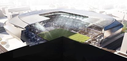 La envoltura del estadio facilitará la ventilación natural y se levantará en verano.