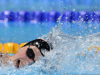 Ledecky, durante la final de los 800m libre.