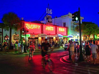 Sloppy Joe’s Bar, en la calle Duval de Key West.