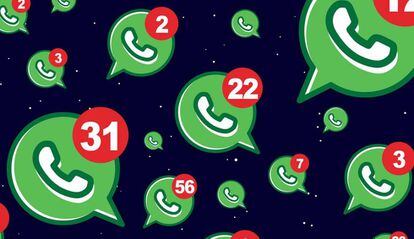 Iconos numeros WhatsApp