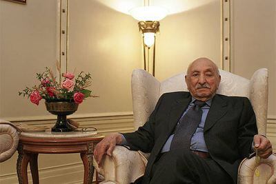 El ex monarca, Zahir Sha, durante la entrevista realizada el martes en su palacio de Kabul.