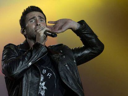 Adam Levine, vocalista de Maroon 5, durante un concierto en Rio de Janeiro (Brasil) en 2017. 