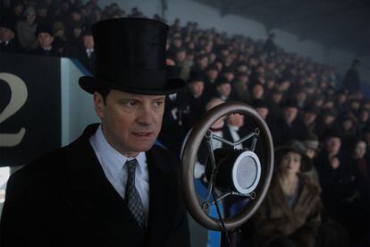 Colin Firth como Jorge VI, en <i>El discurso del rey.</i>