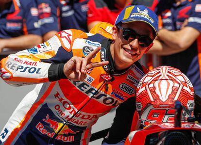 Marc Márquez logra su primera pole de MotoGP en Assen. 