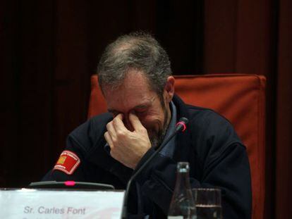 Carles Font, jefe del dispositivo de bomberos durante el incendio de Horta. 