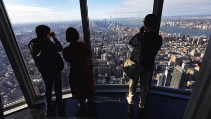 Vista de la ciudad de Nueva York desde el mirados en el Empire State