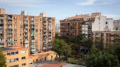 Vista de viviendas del barrio de Sant Andreu desde la escuela Can Fabra.  Foto: Gianluca Battista