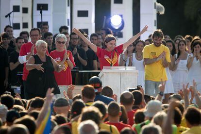 La presidenta de l'ANC, Carme Forcadell, va esclatar amb una exigència a Artur Mas: "President, posi les urnes!".