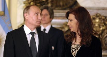 Putin y Fern&aacute;ndez, en Buenos Aires.