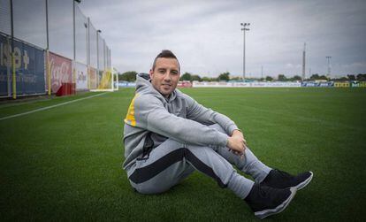 Santi Cazorla, en la Ciutat Esportiva del Villarreal.