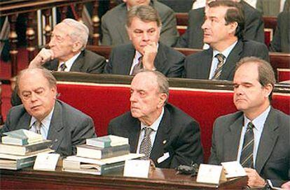 Jordi Pujol, Manuel Fraga y Manuel Chaves, en el debate sobre comunidades autónomas del Senado de 1997.