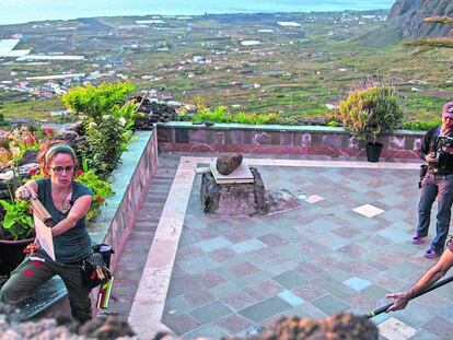 Rodaje de la serie de coproducción hispanofrancesa Hierro, en Valverde (El Hierro).