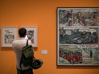 Exposicion 'El Víbora, comix contracultural en el Museu Nacional d' Art de Catalunya (MNAC).